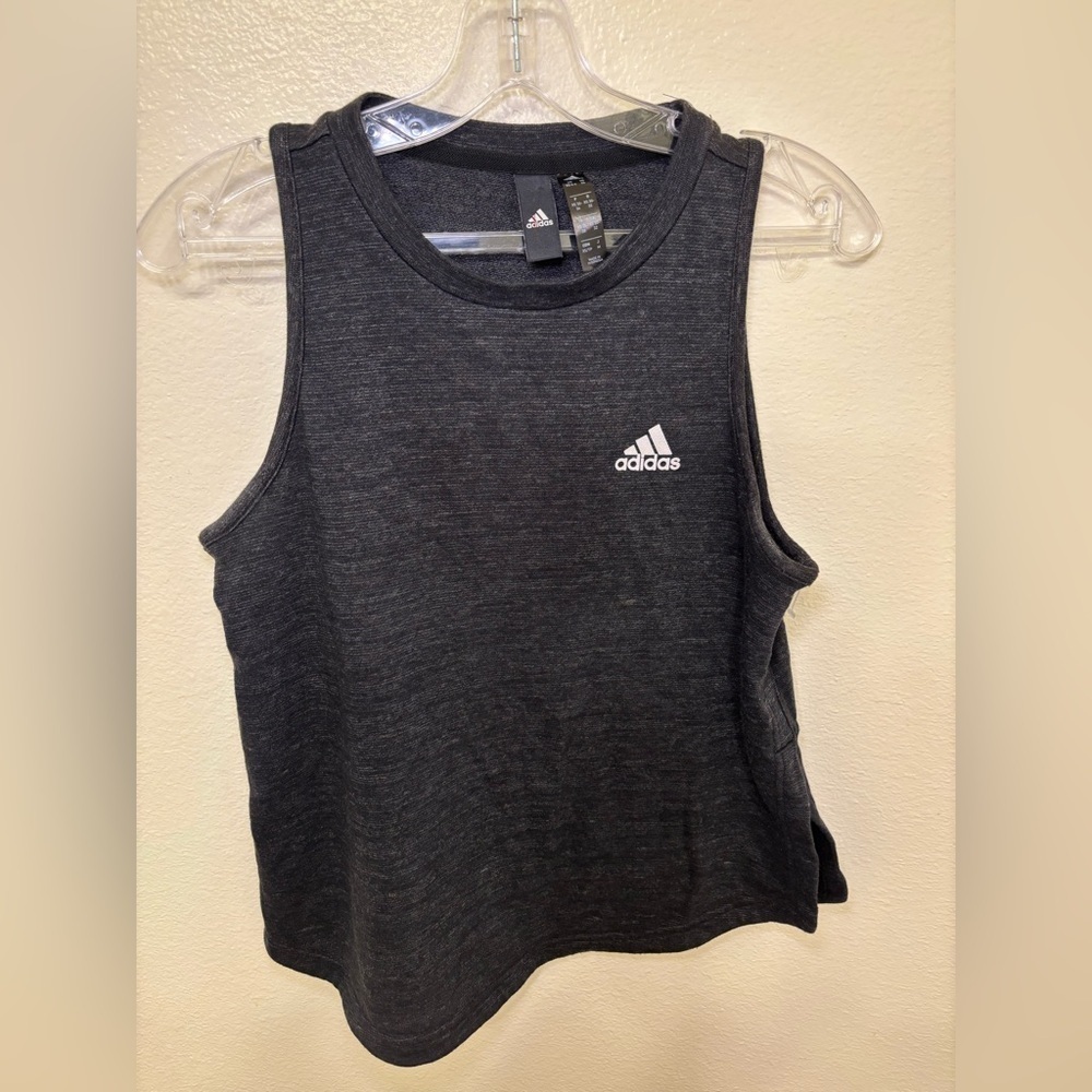 Adidas Charcoal Sleeveless Top
